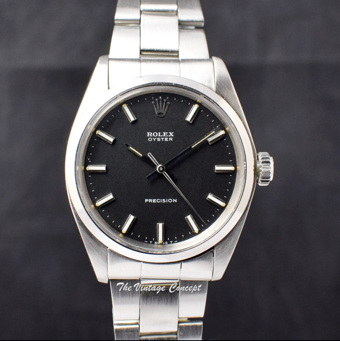 Rolex Oyster Precision Matte Black Dial 6426  (SOLD)