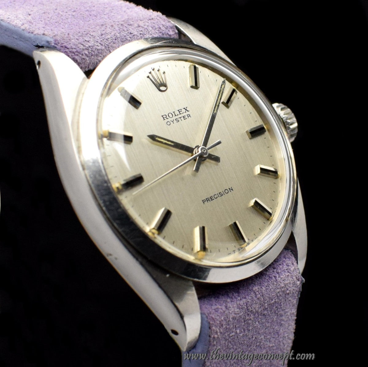 Rolex Oyster Precision Silver Vertical Linen Dial 6426 (SOLD)