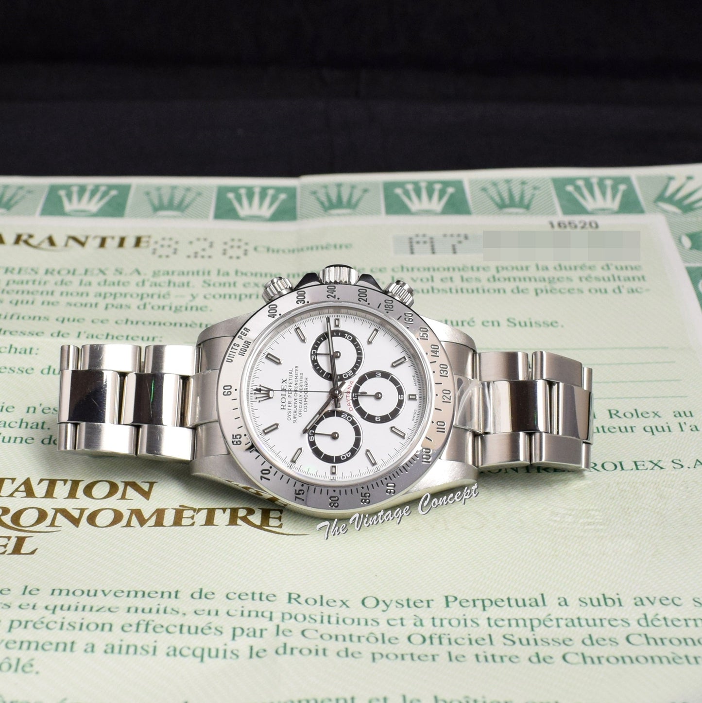 Rolex Steel Daytona White Dial "A Series" 16520 w/ Original Paper  (SOLD)