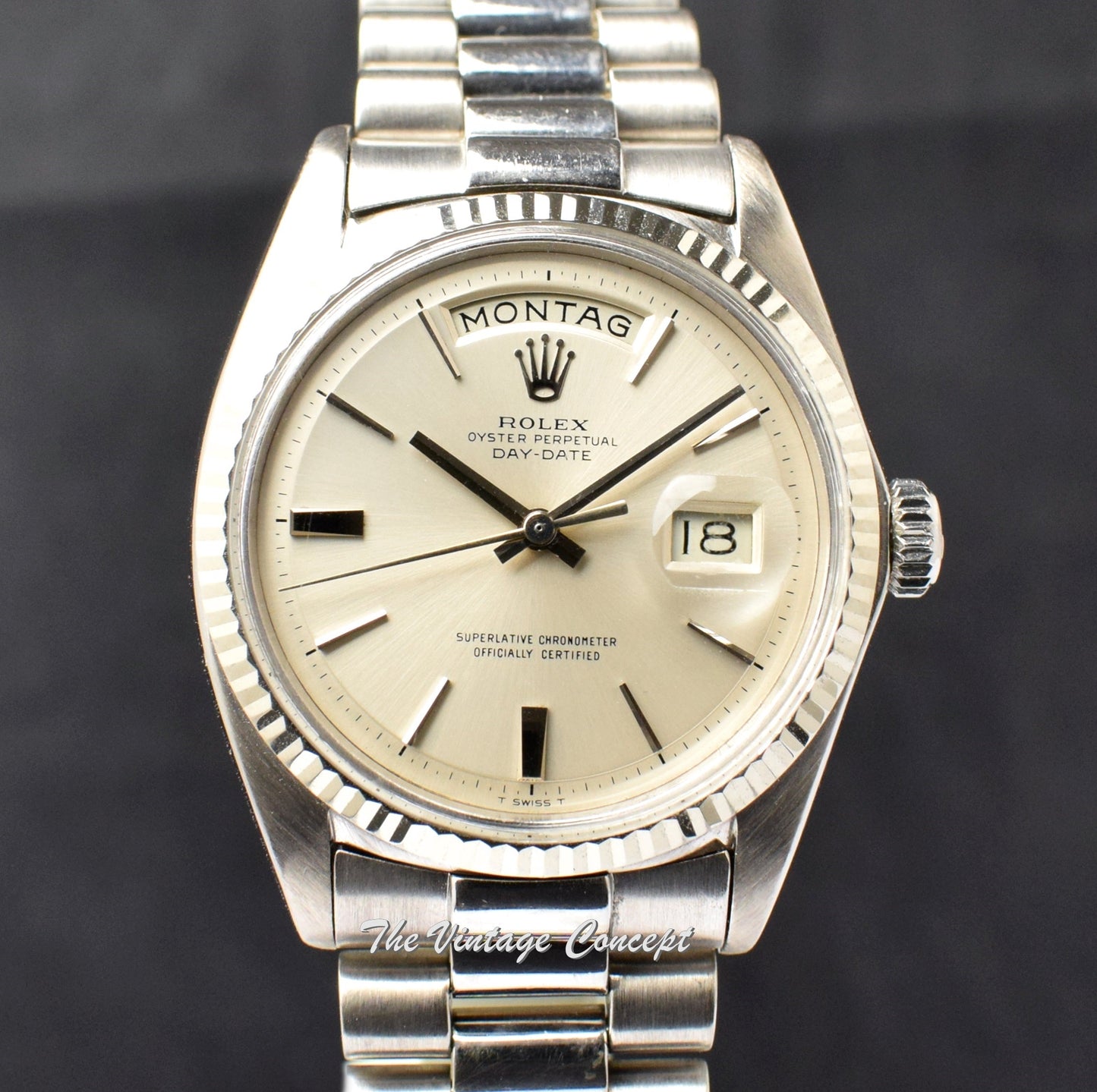 Rolex Day-Date 18K WG Silver Dial 1803 (SOLD)