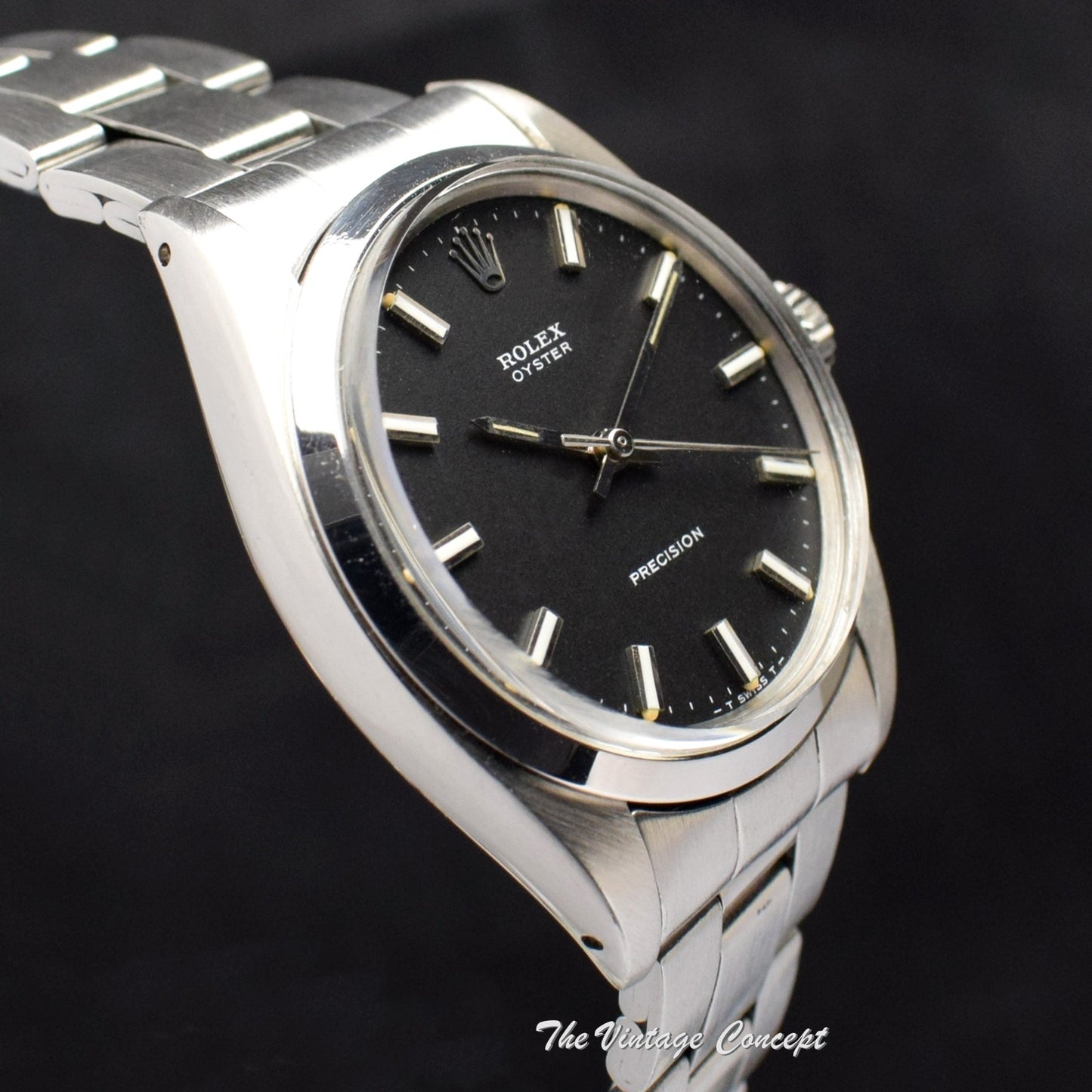 Rolex Oyster Precision Matte Black Dial 6426  (SOLD)