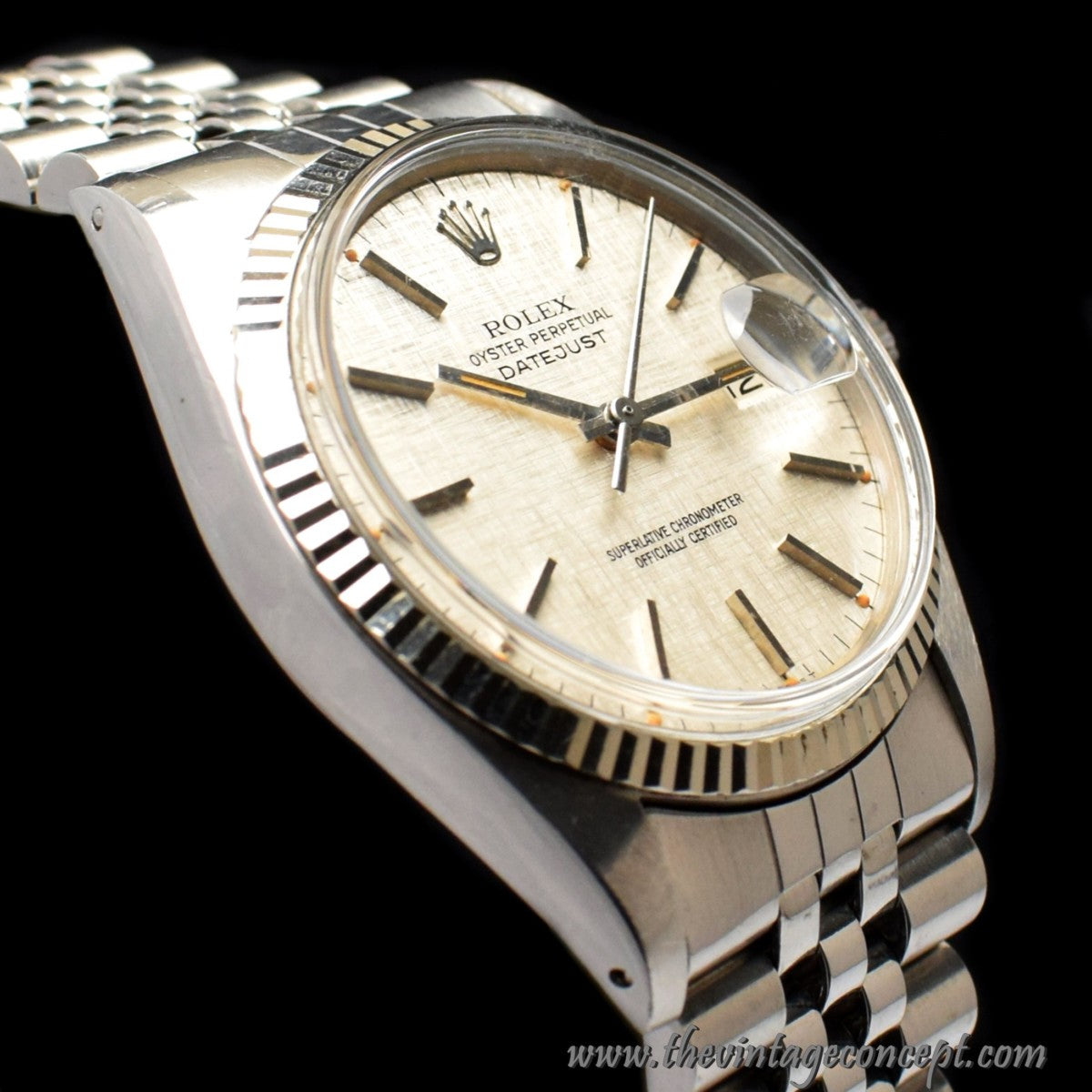 Rolex Datejust Silver Linen Dial 16014 (SOLD)