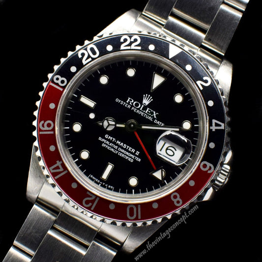 Rolex GMT-Master II Code 16710 w/original paper   (SOLD)