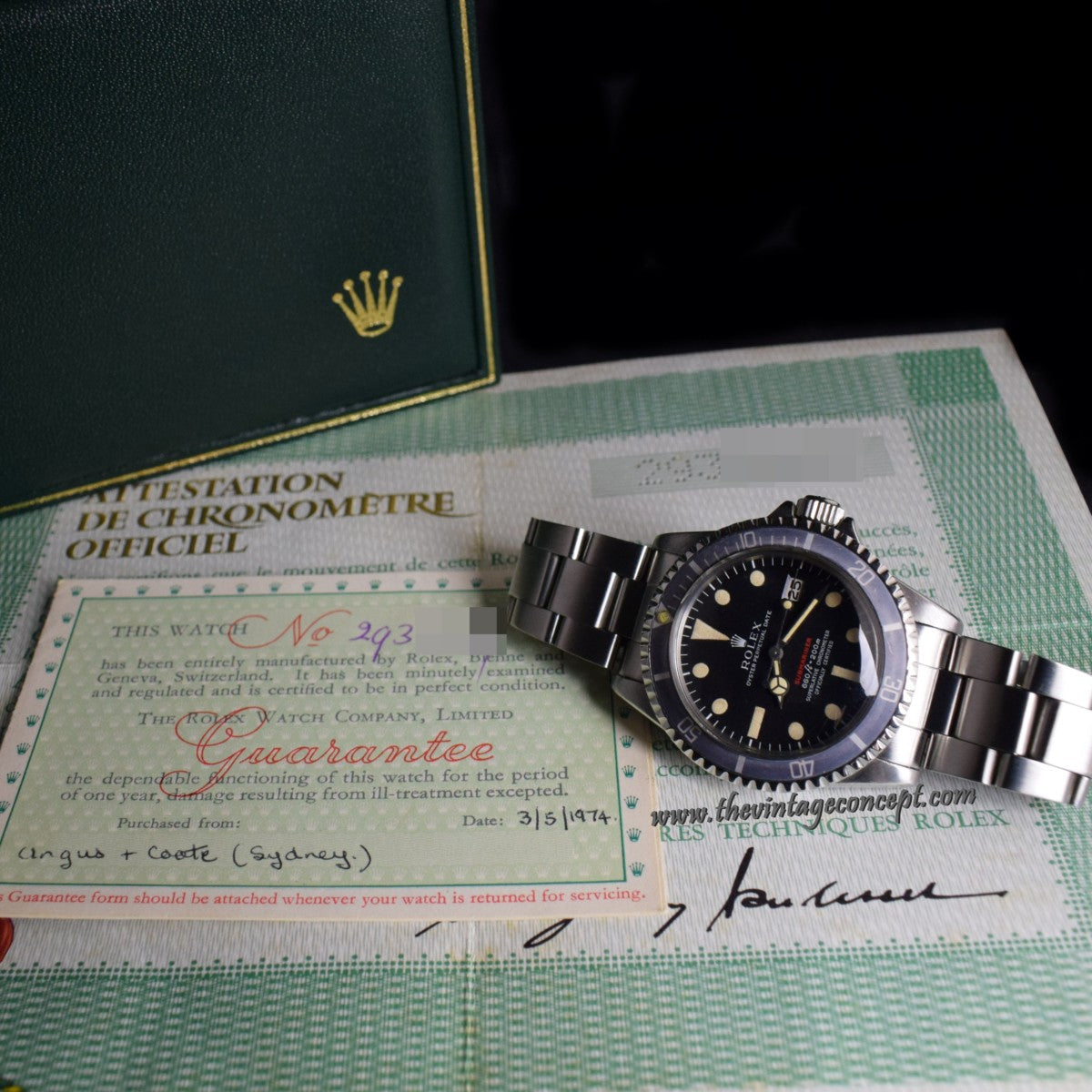 Rolex Submariner Single Red MK IV 1680 w/ Double Papers & Box (SOLD)