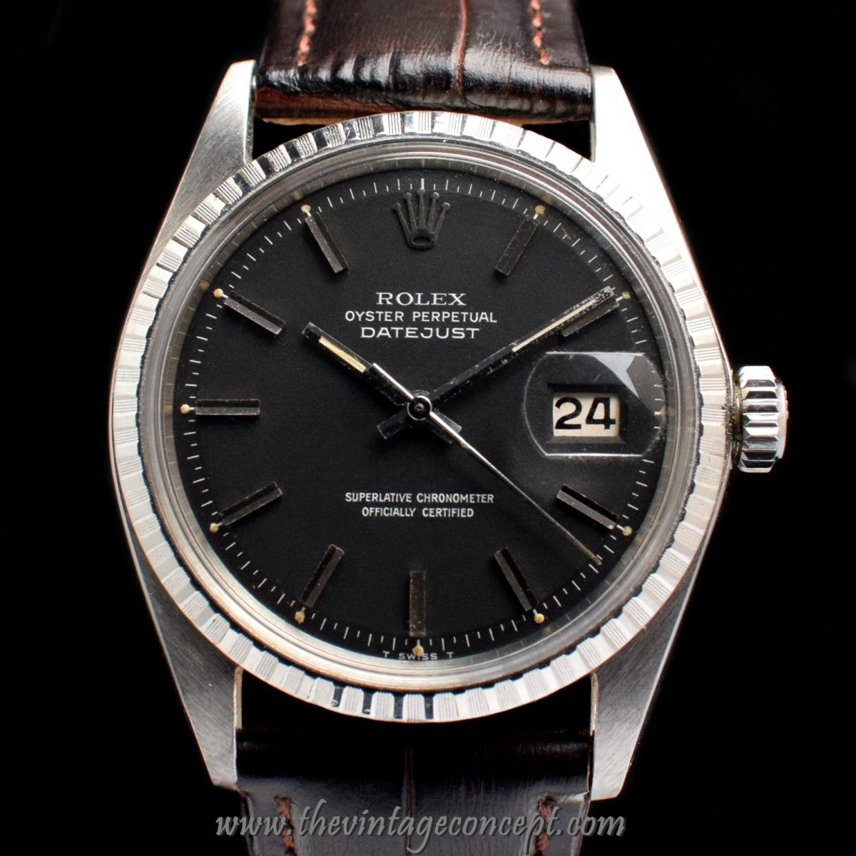 Rolex Datejust Matte Black Dial 1603 (SOLD)