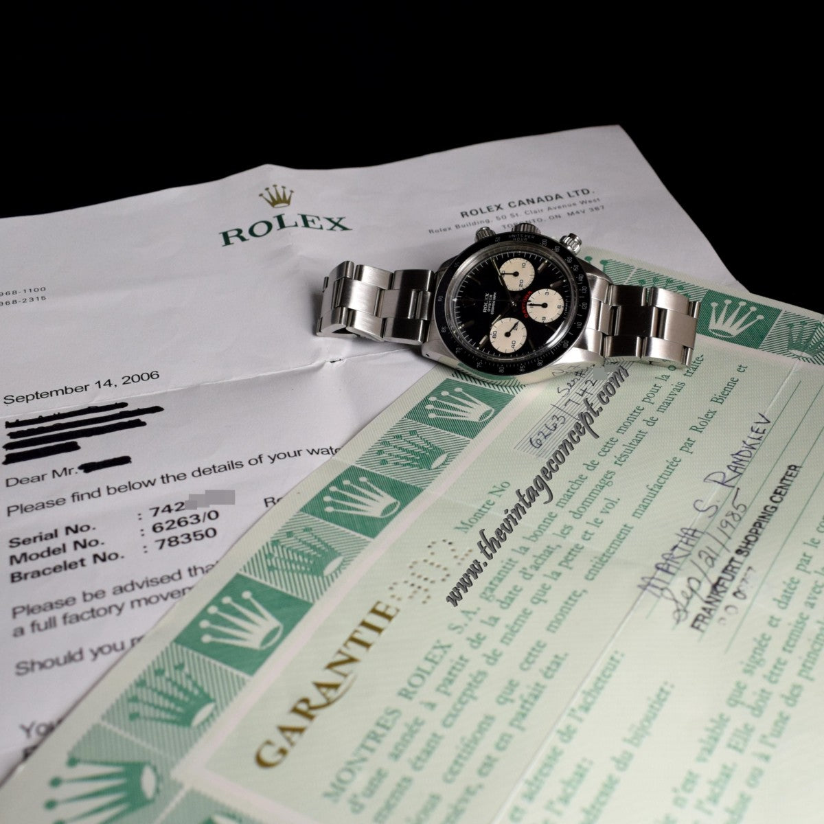 Rolex Daytona Black Dial Big Red 6263 w/ Original Paper (SOLD)