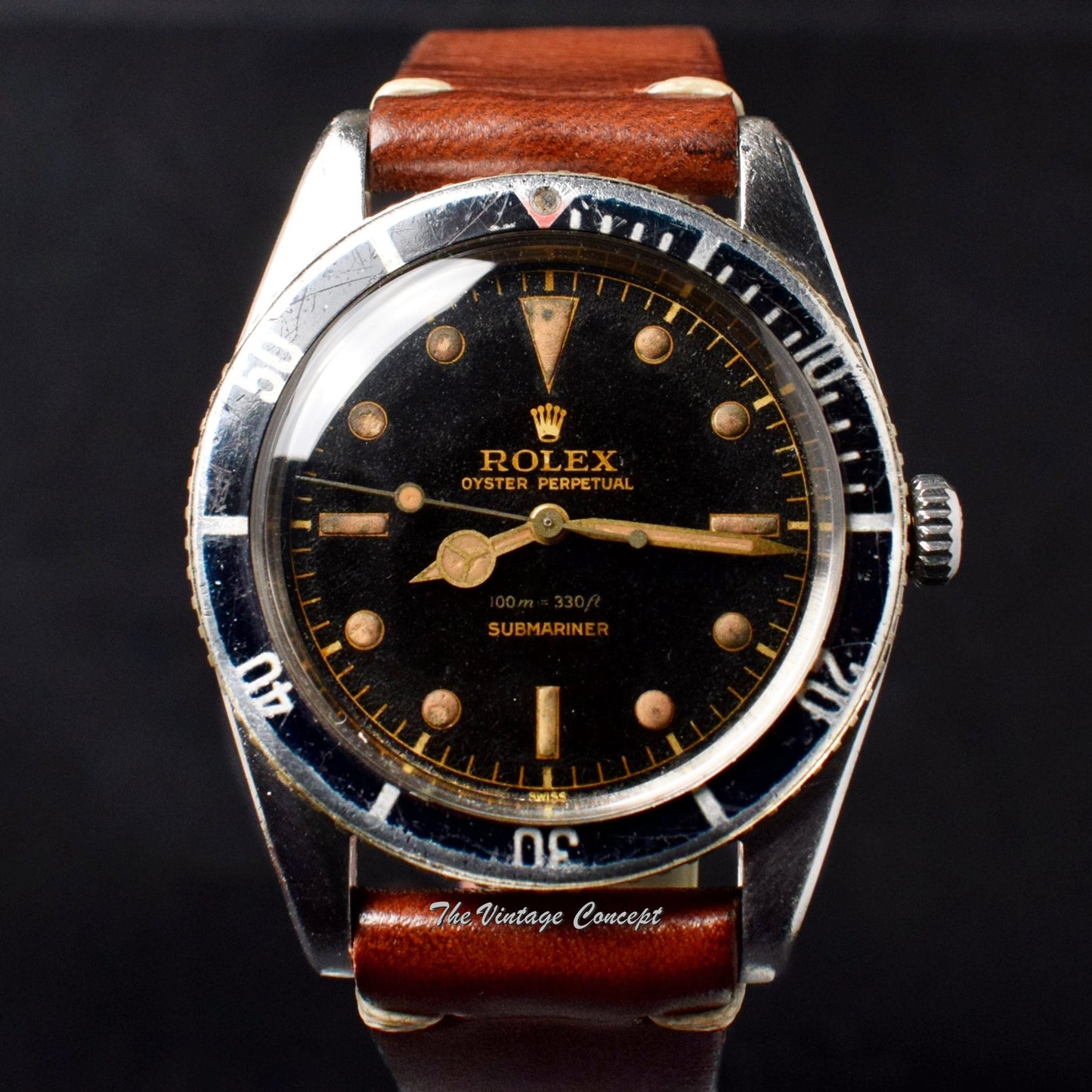 Rolex Submariner Small Crown Gilt Dial 5508 (SOLD)