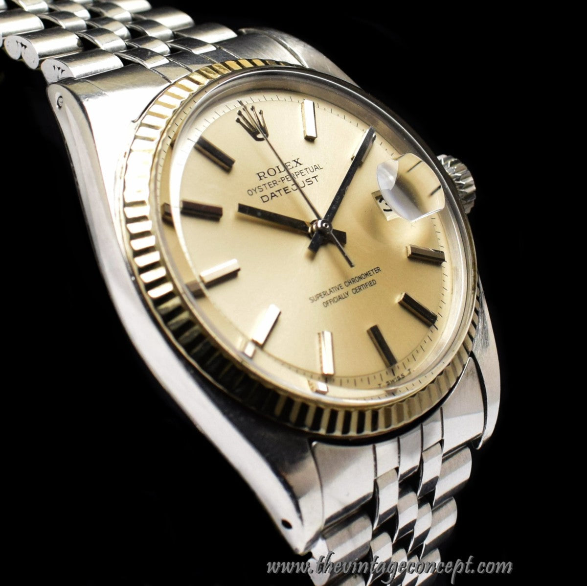 Rolex Datejust Silver Dial Rainbow Index 1601 (SOLD)