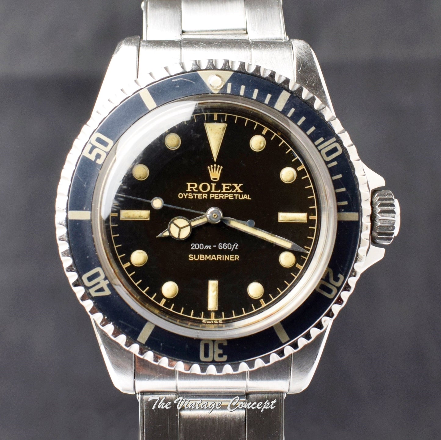 Rolex Submariner PCG Chapter Ring Gilt Tropical Dial MK I 5512