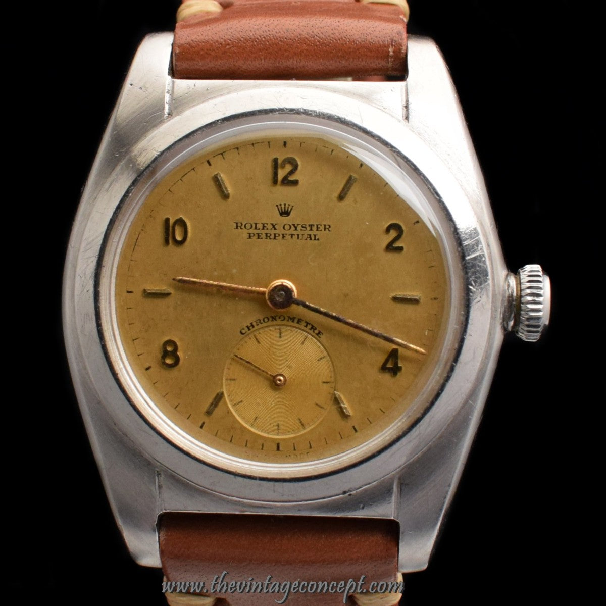 Rolex Bubbleback Sub Second Gold Dial 2764 (SOLD)