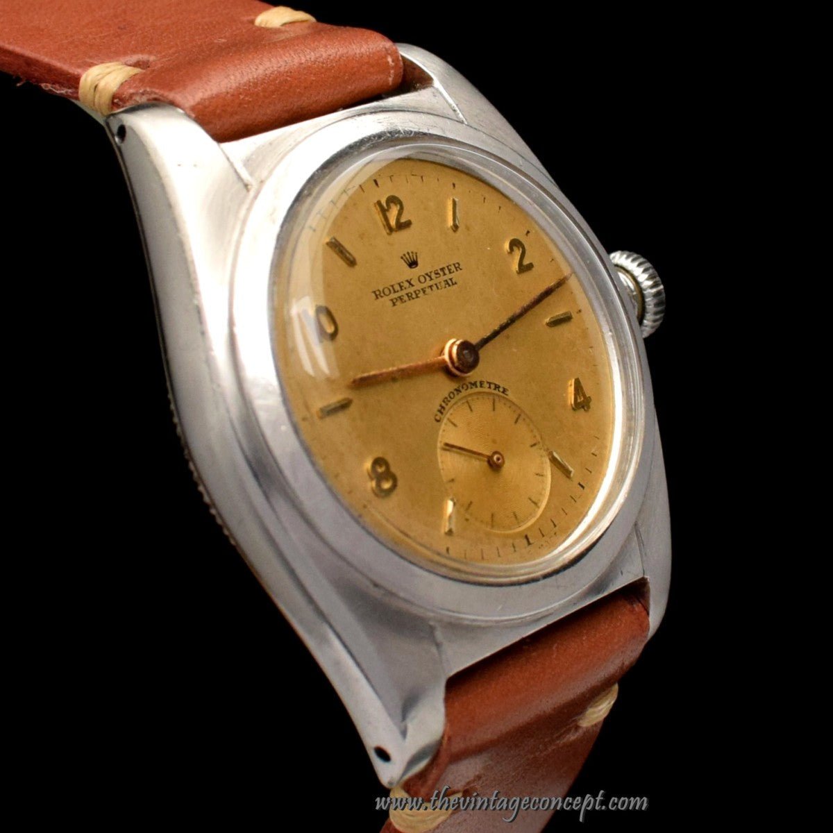 Rolex Bubbleback Sub Second Gold Dial 2764 (SOLD)