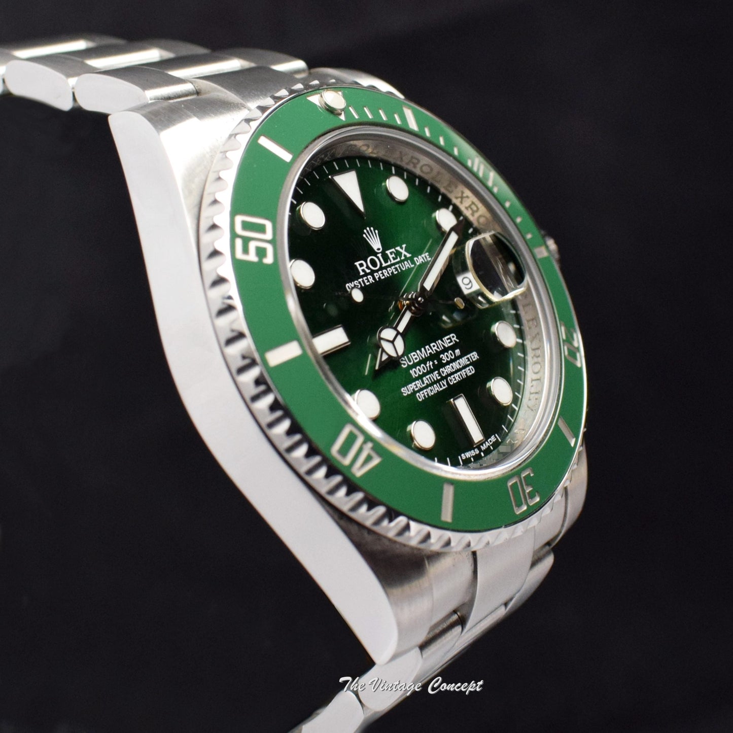 Rolex Submariner Hulk Green Dial Ceramic 116610LV w/ Rolex Guarantee Card  (SOLD)