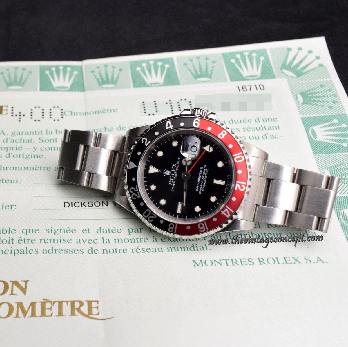 Rolex GMT Master II Coke 16710 w/ Original Paper (SOLD)