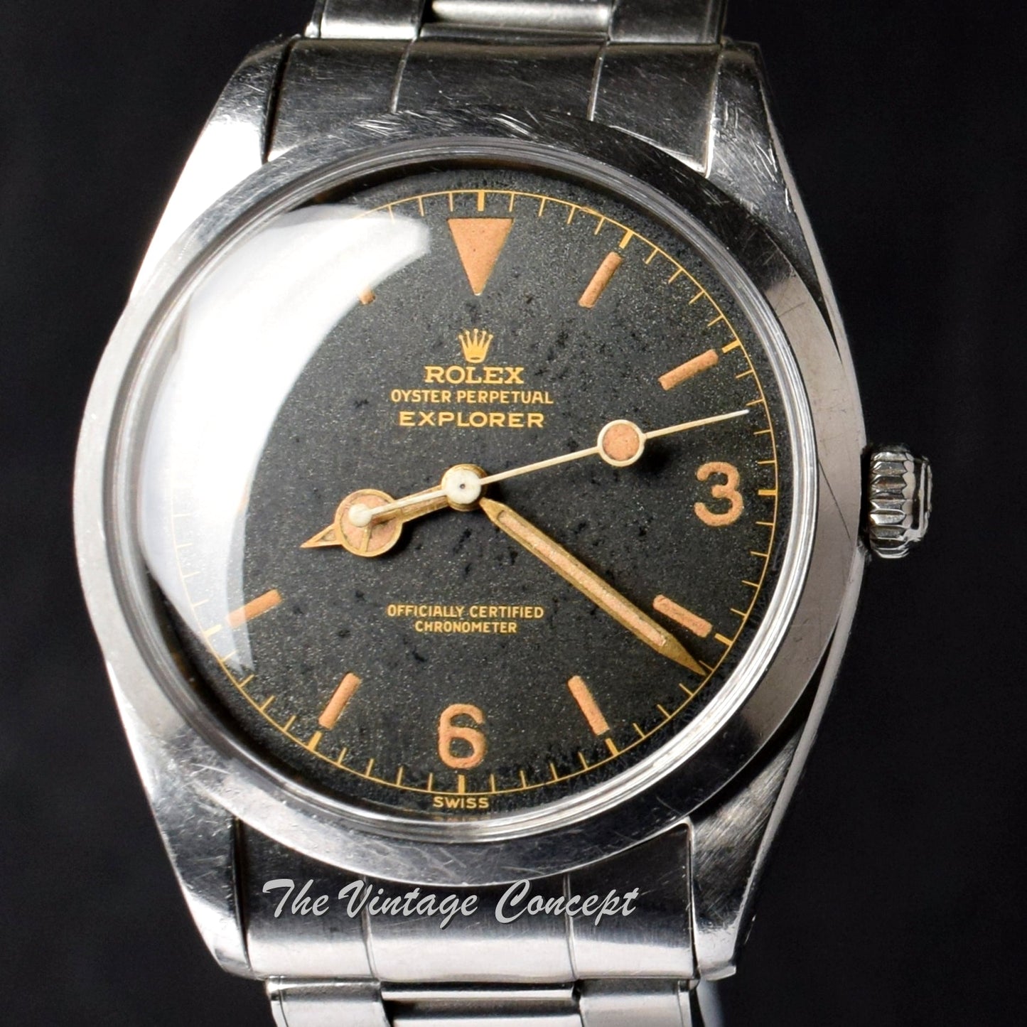 Rolex Explorer Chapter Ring Gilt Dial 6610  (SOLD)