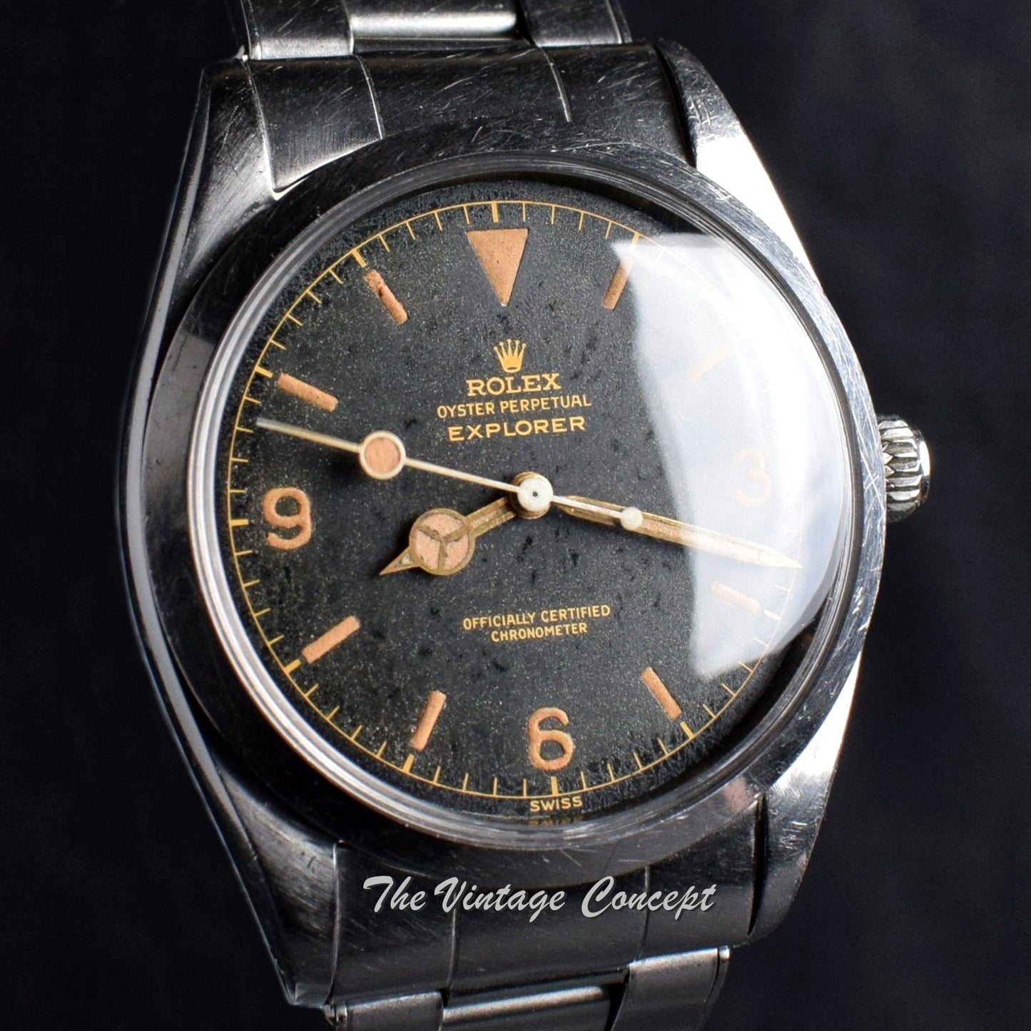 Rolex Explorer Chapter Ring Gilt Dial 6610  (SOLD)