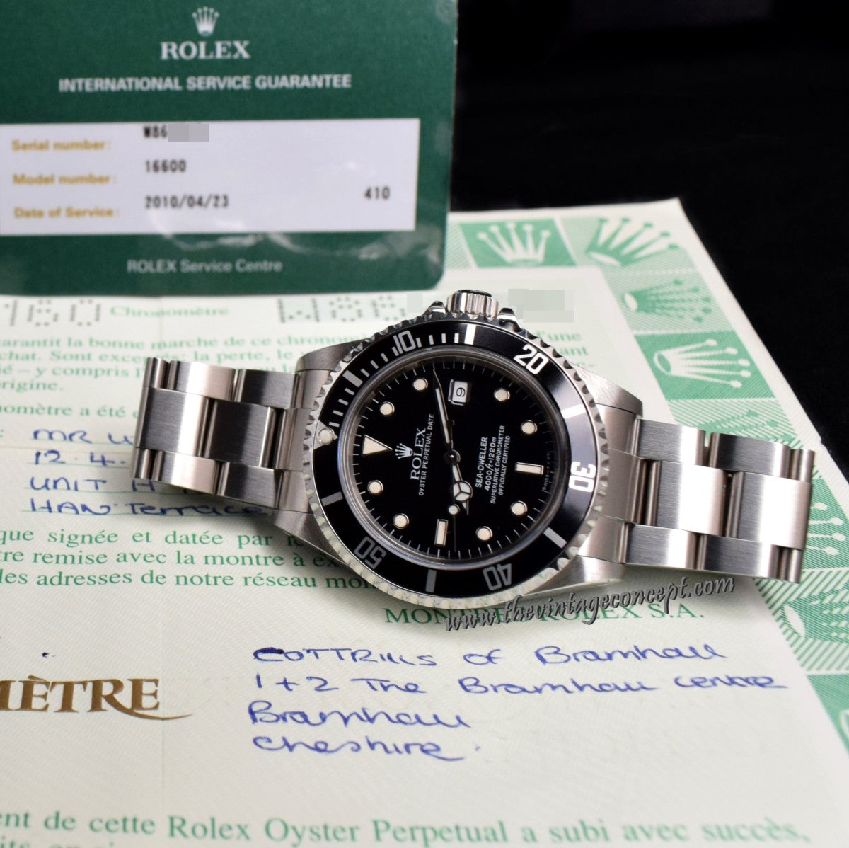 Rolex Sea-Dweller 16600 w/ Original Paper & Service Card (SOLD)