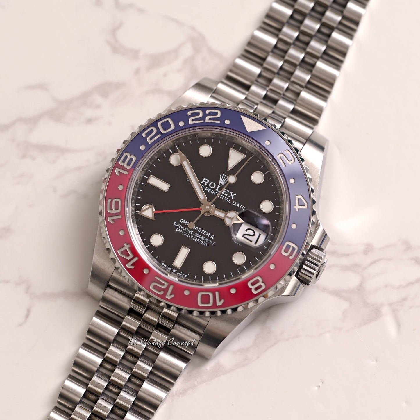 Rolex Steel GMT-Master II “Pepsi” from 2018 w/ full set Ref. 126710BLRO