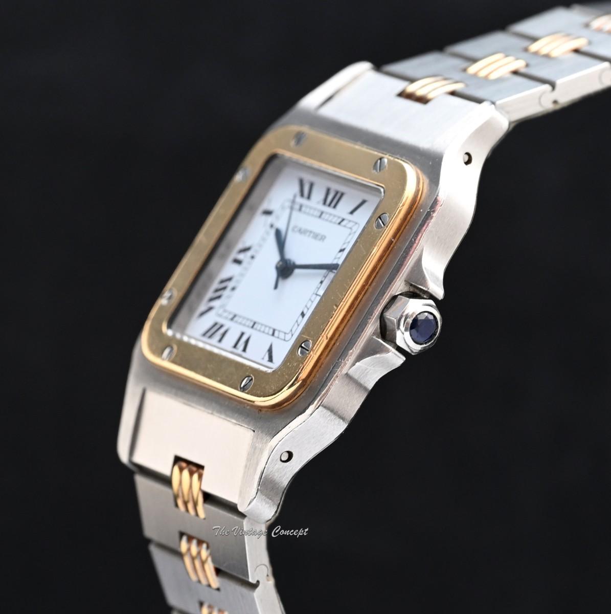 Cartier Large Two-Tone 18K Yellow Gold & Stainless Steel Santos Automatic 2961