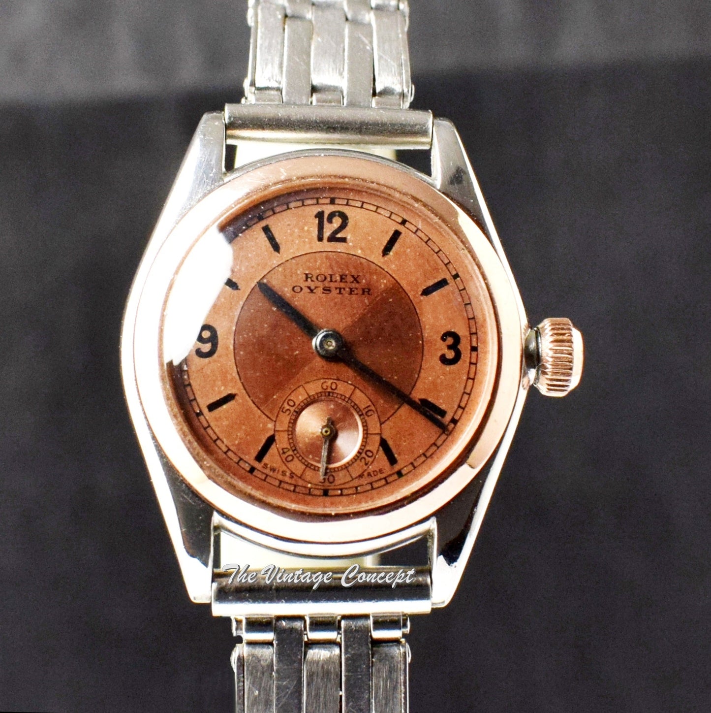 Rolex Oyster Two-Tone Sub Second Dial Manual Wind from 1930's (SOLD)