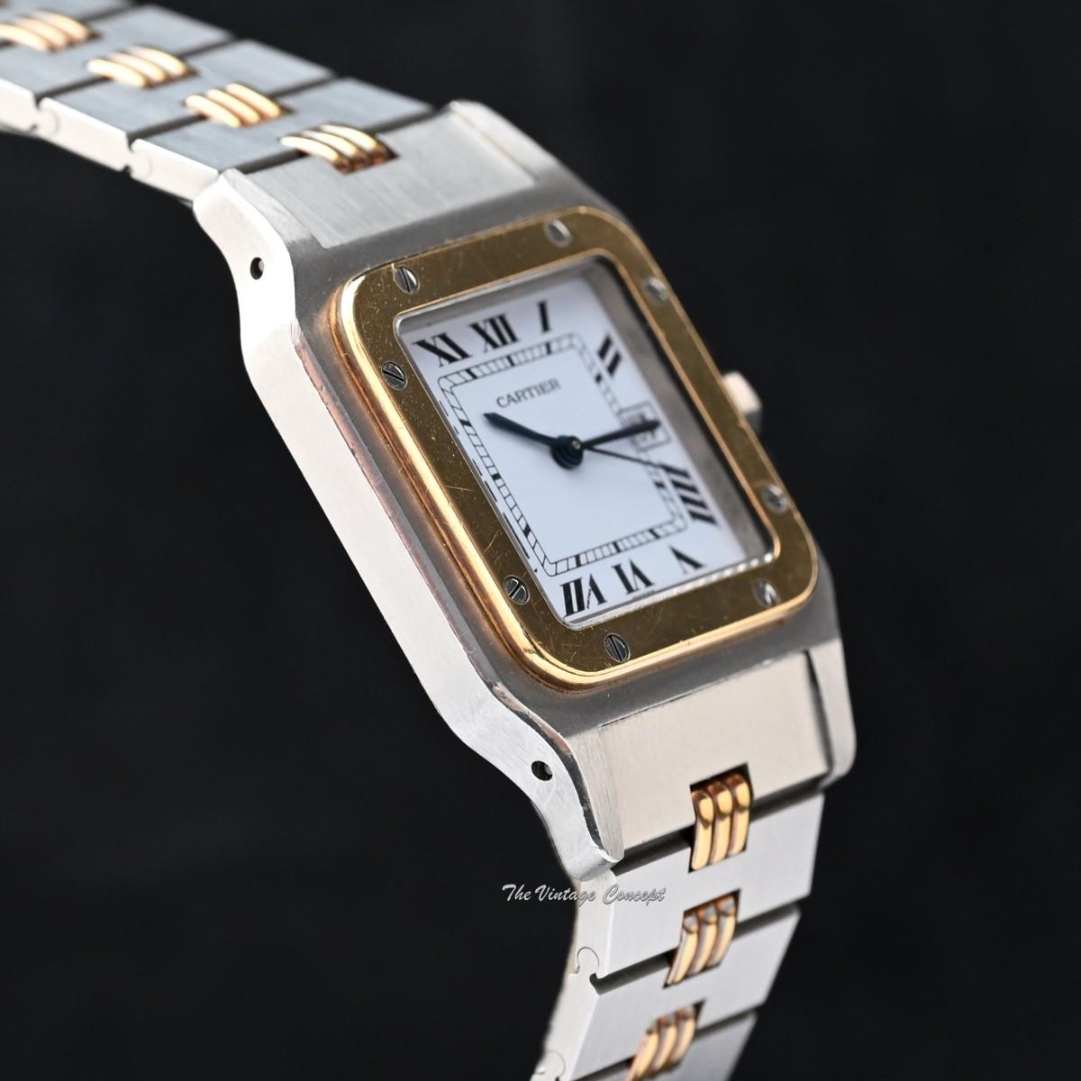 Cartier Large Two-Tone 18K Yellow Gold & Stainless Steel Santos Automatic 2961