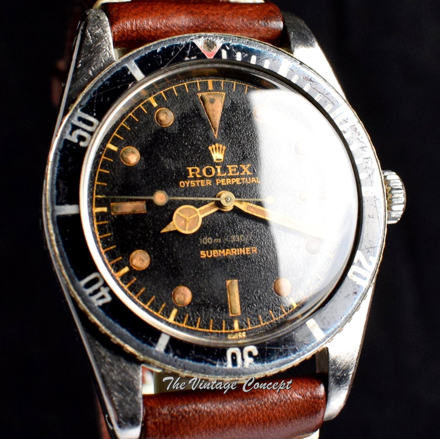 Rolex Submariner Small Crown Gilt Dial 5508 (SOLD)