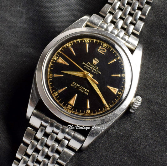 Rolex Explorer Big Bubbleback Gilt Dial 6298 (SOLD)