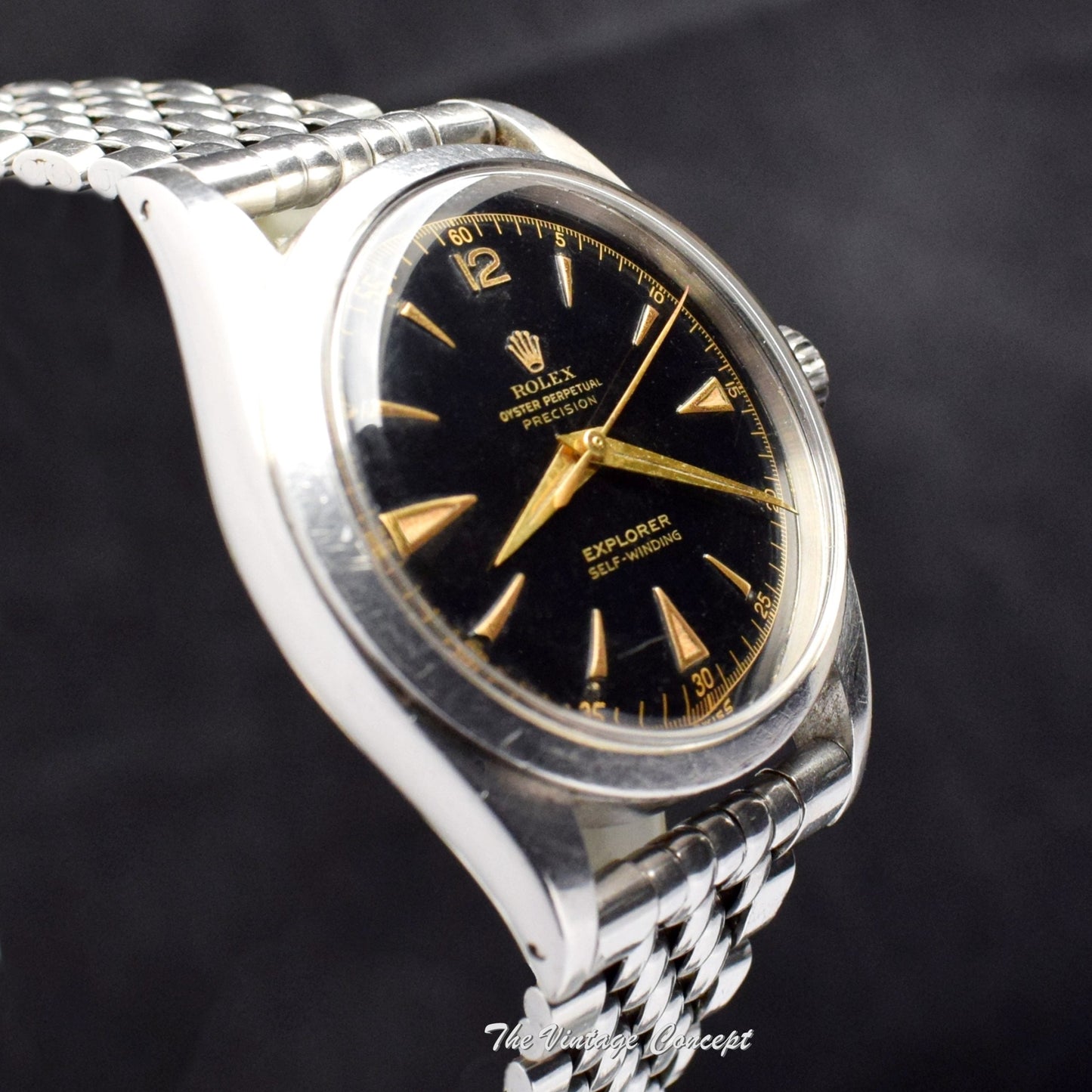 Rolex Explorer Big Bubbleback Gilt Dial 6298 (SOLD)