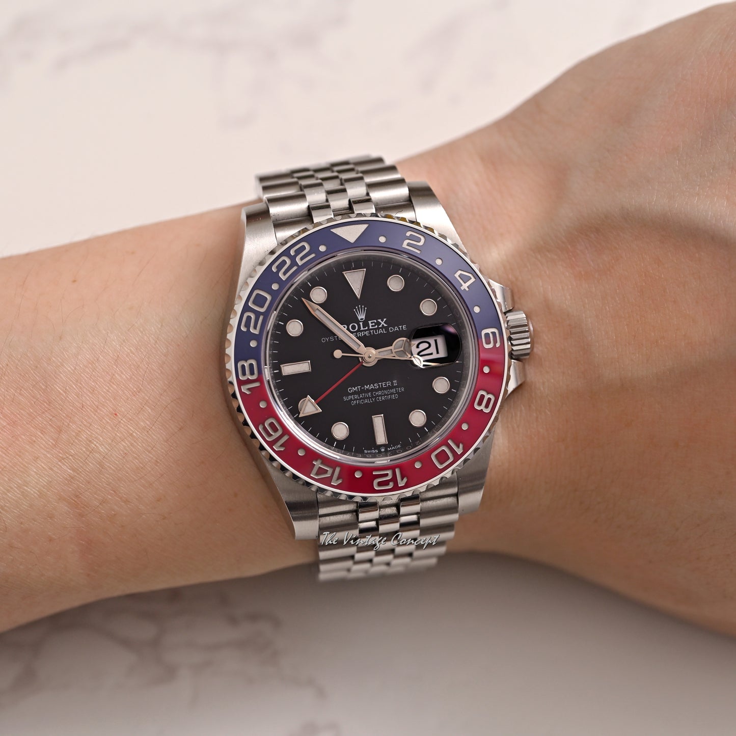 Rolex Steel GMT-Master II “Pepsi” from 2018 w/ full set Ref. 126710BLRO