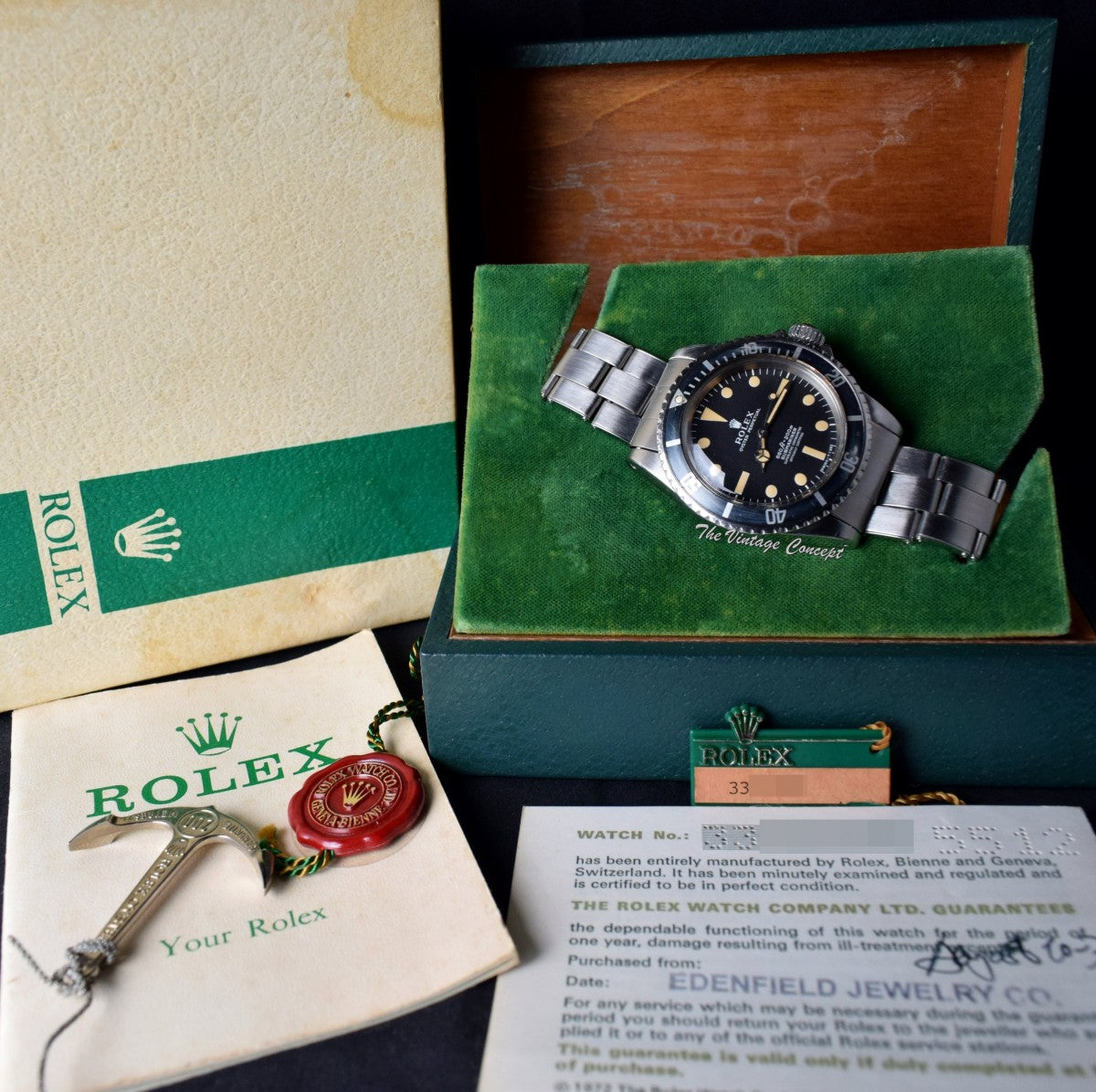 Rolex Submariner Matte Dial 4 Lines 5512 (Box Set)  (SOLD)