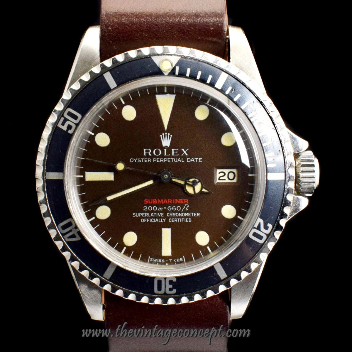 Rolex Submariner Single Red Tropical Dial 1680 (SOLD)