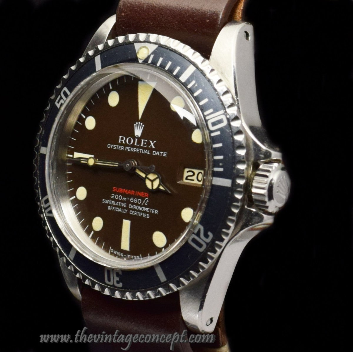 Rolex Submariner Single Red Tropical Dial 1680 (SOLD)