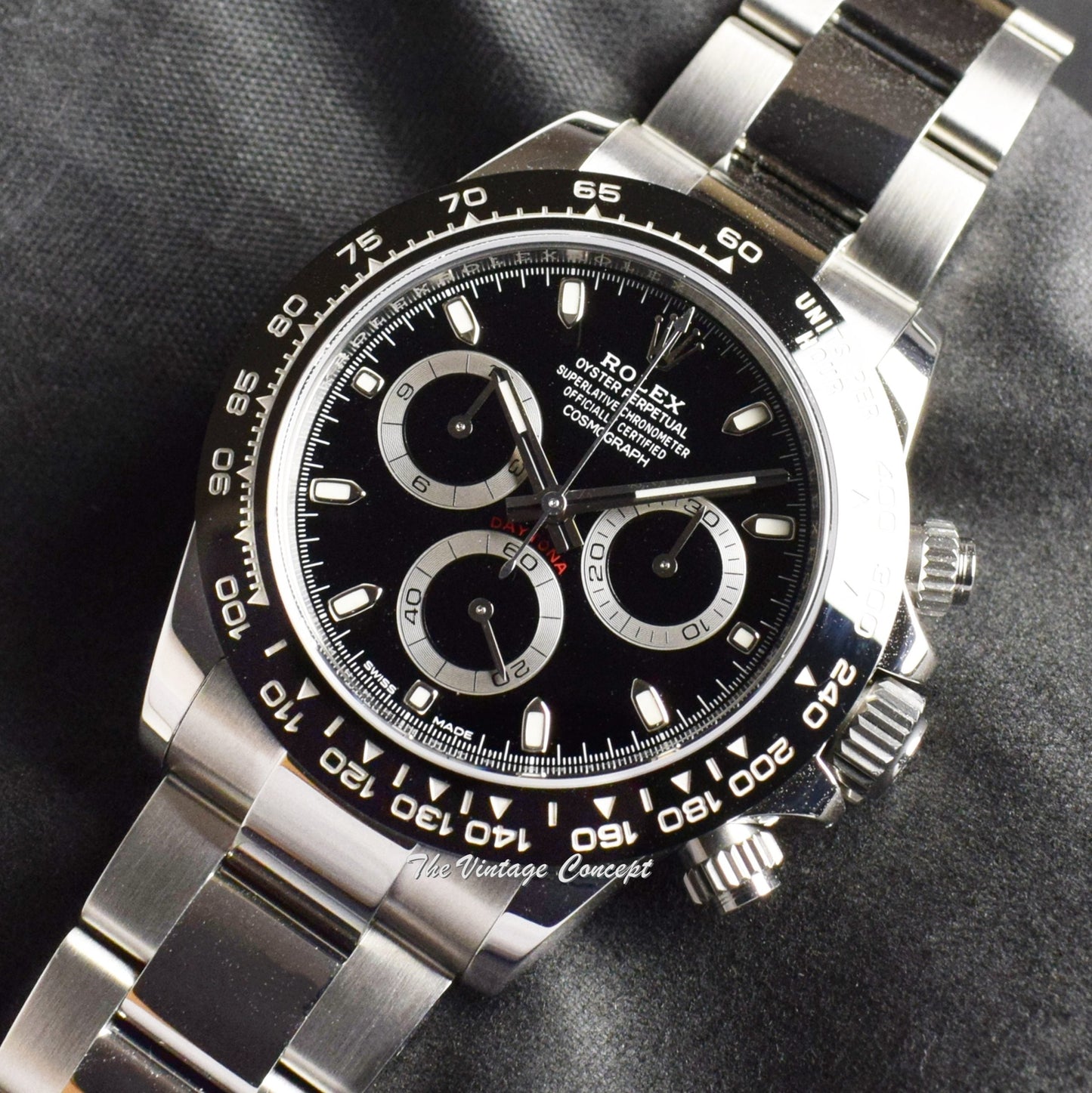 98% NEW 2020 Rolex Daytona Ceramic Black Dial 116500LN w/ Bracelet & Original Card (SOLD)