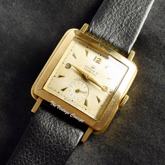 Rolex 18K YG Gold Square Shape Bubbleback 4643 (SOLD)