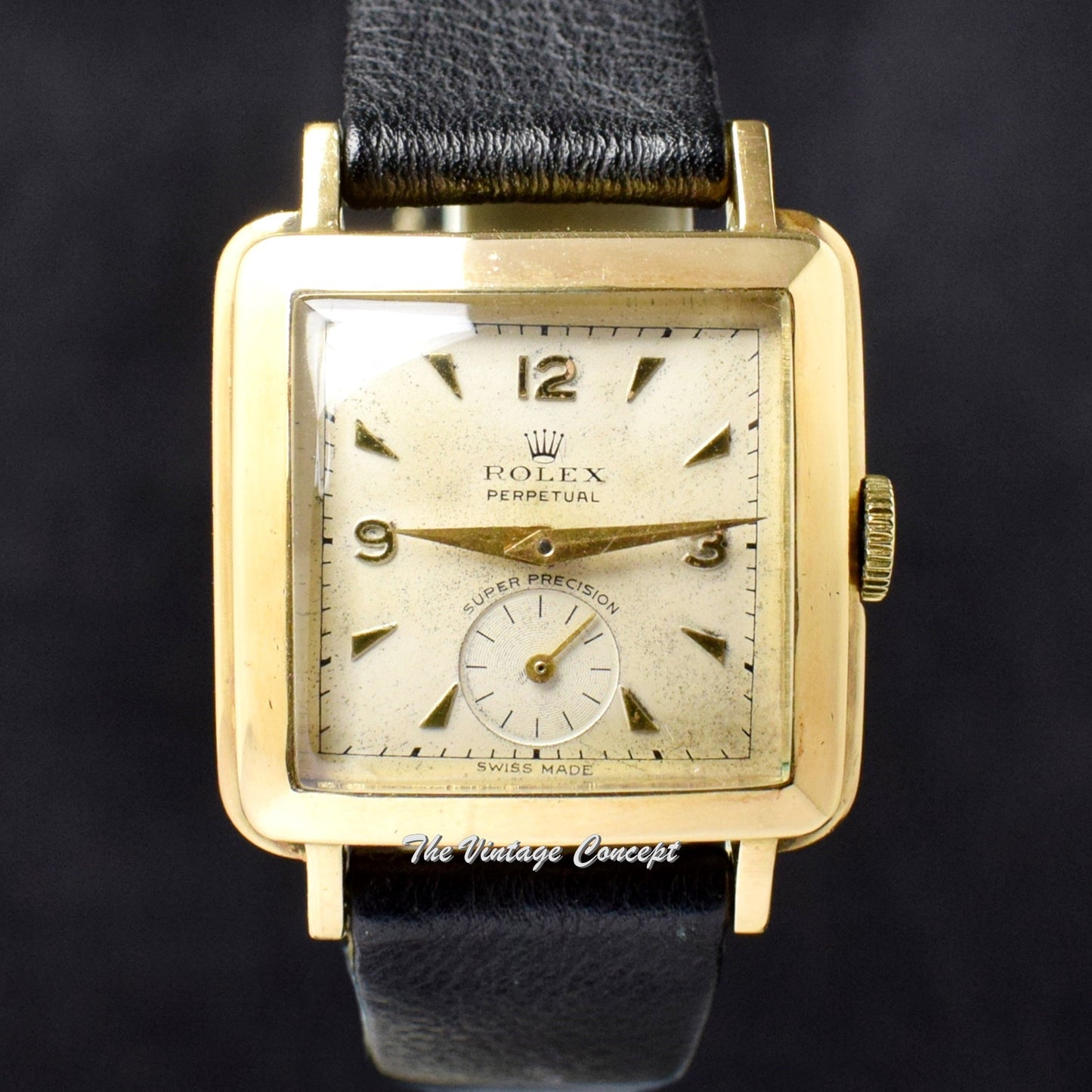 Rolex 18K YG Gold Square Shape Bubbleback 4643 (SOLD)