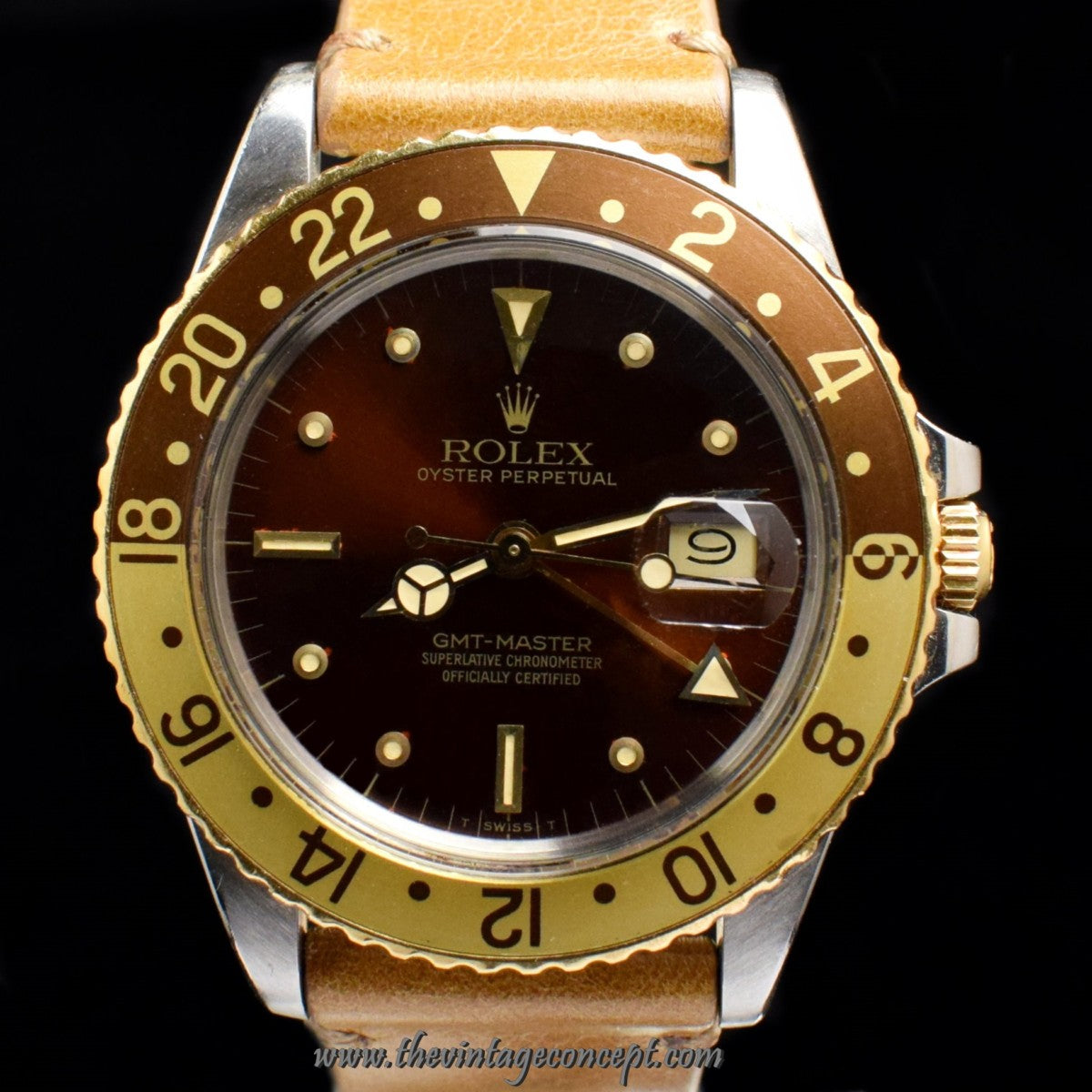 Rolex GMT-Master Two-Tones Root-beer Nipple Dial 16753 (SOLD)