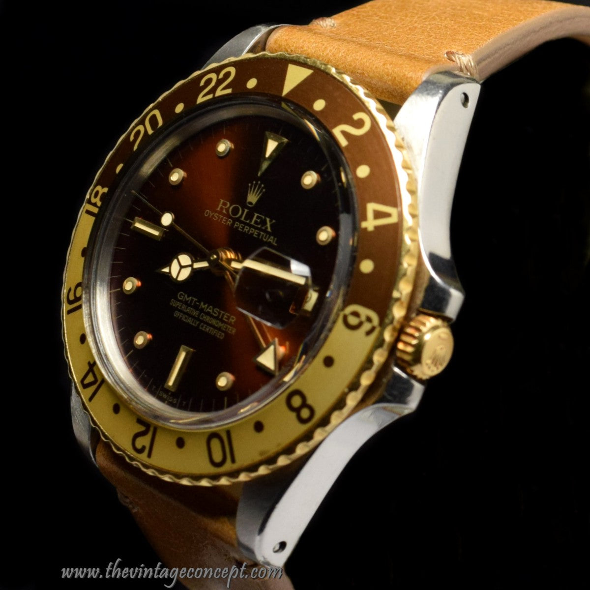 Rolex GMT-Master Two-Tones Root-beer Nipple Dial 16753 (SOLD)