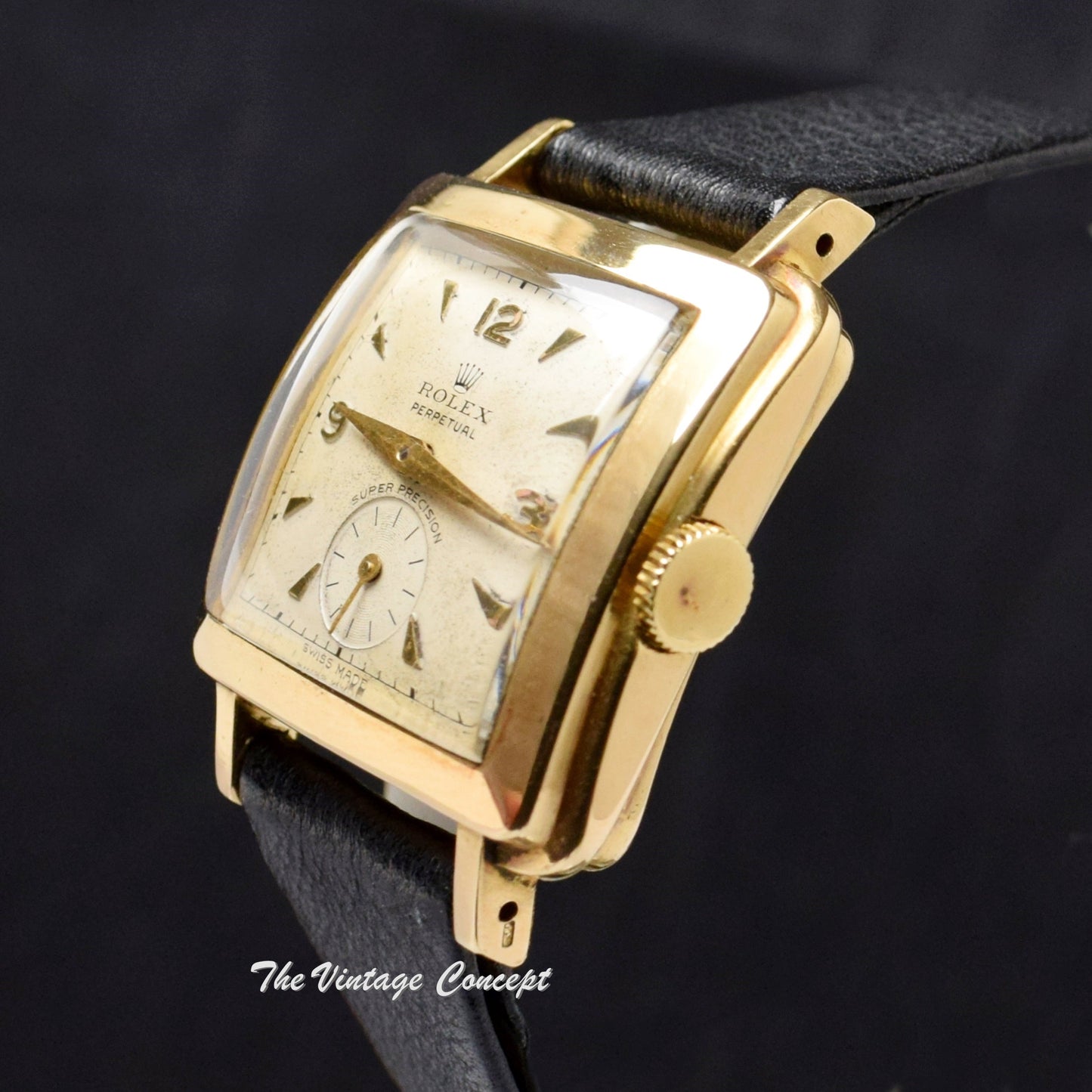 Rolex 18K YG Gold Square Shape Bubbleback 4643 (SOLD)