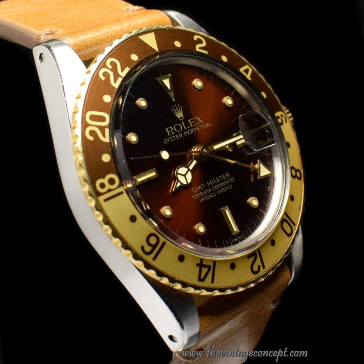 Rolex GMT-Master Two-Tones Root-beer Nipple Dial 16753 (SOLD)