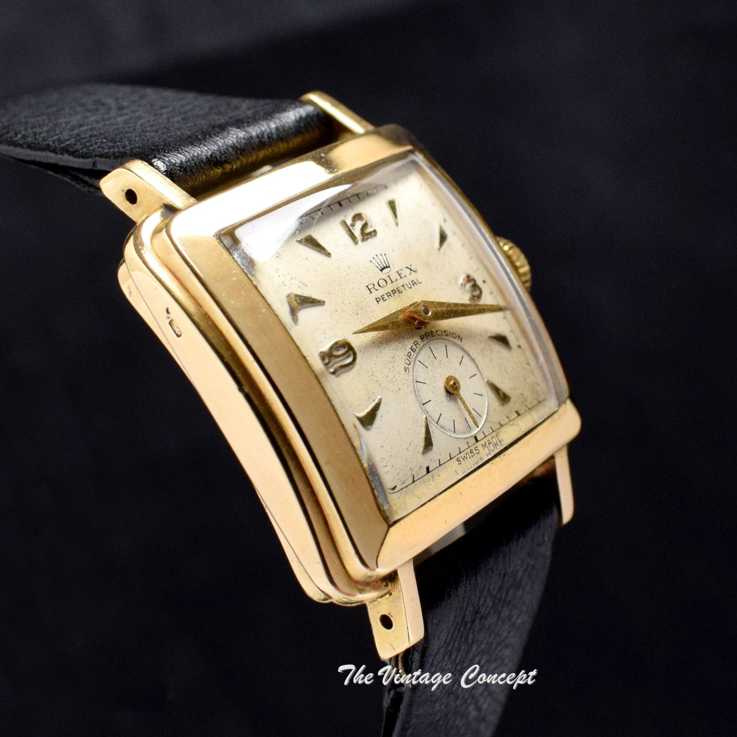 Rolex 18K YG Gold Square Shape Bubbleback 4643 (SOLD)