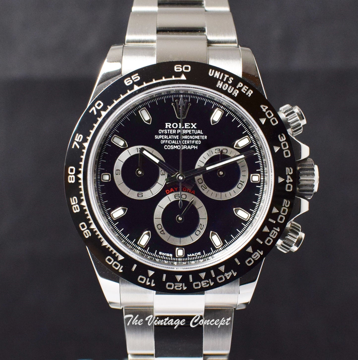 98% NEW 2020 Rolex Daytona Ceramic Black Dial 116500LN w/ Bracelet & Original Card (SOLD)