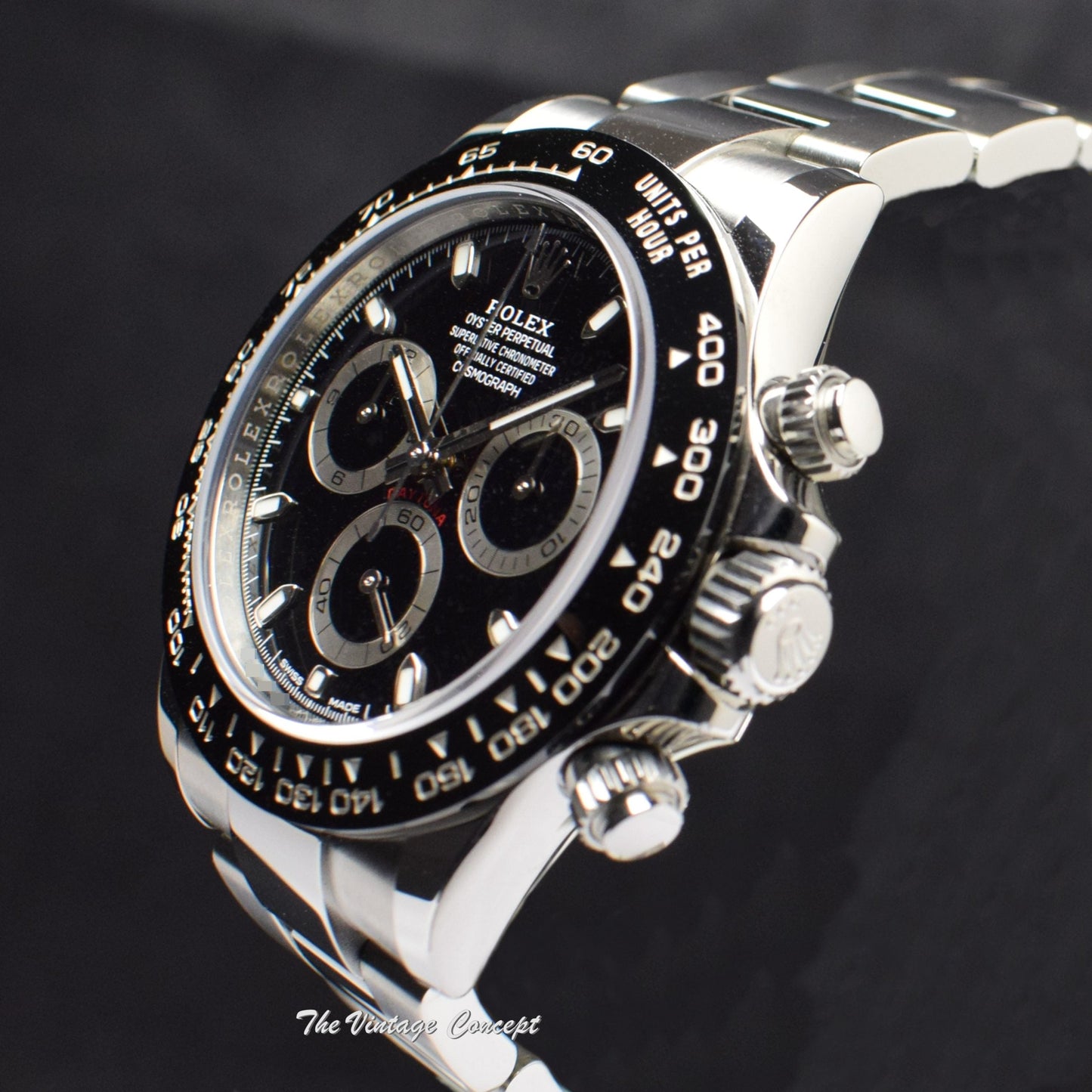 98% NEW 2020 Rolex Daytona Ceramic Black Dial 116500LN w/ Bracelet & Original Card (SOLD)