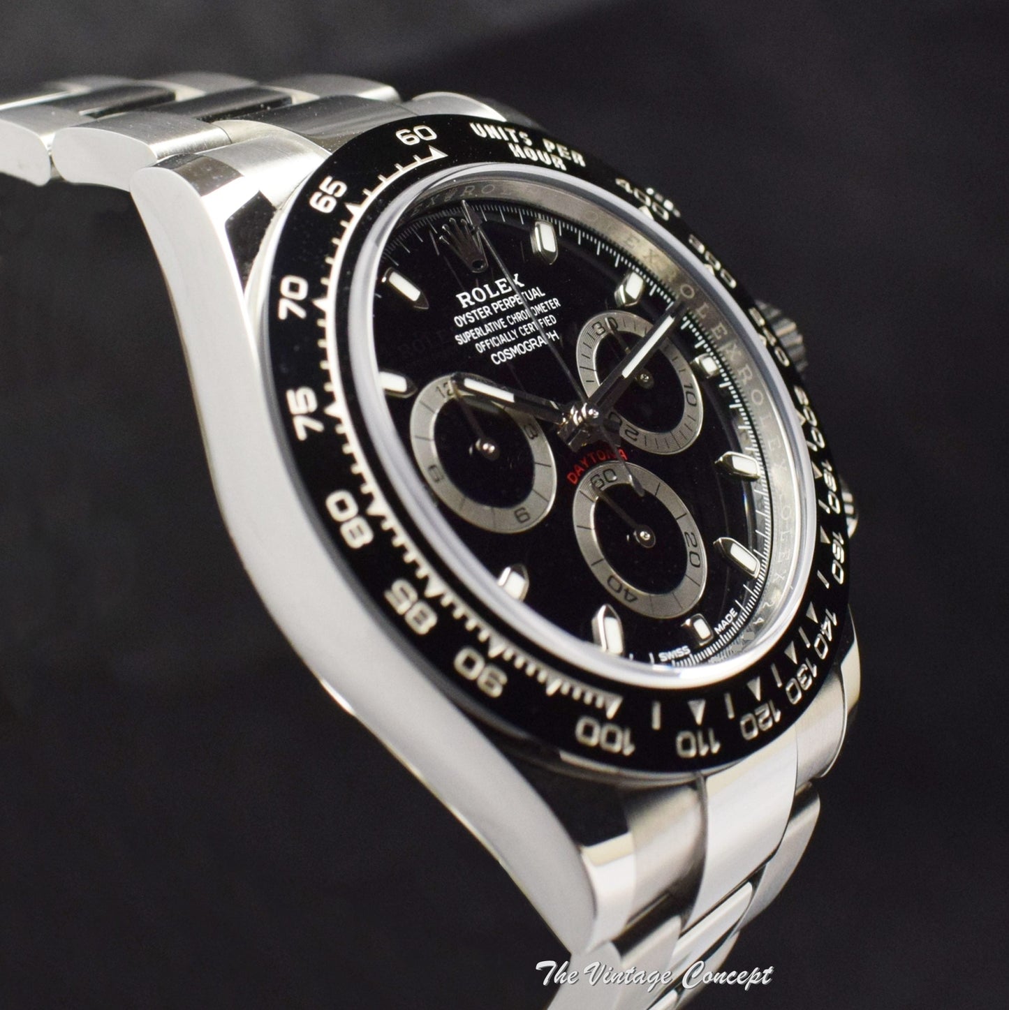 98% NEW 2020 Rolex Daytona Ceramic Black Dial 116500LN w/ Bracelet & Original Card (SOLD)