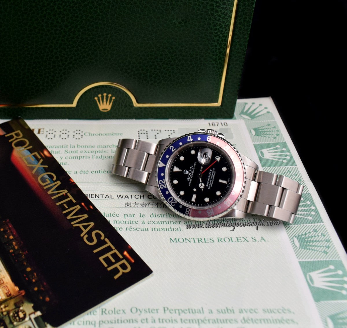 Rolex GMT-Master II Pepsi 16710 (Box Set) (SOLD)