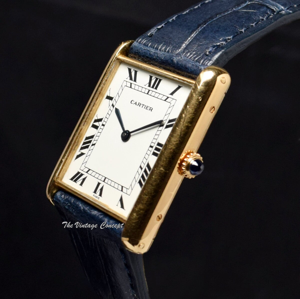 Vintage Cartier 18K YG Jumbo Tank Paris Dial (SOLD)