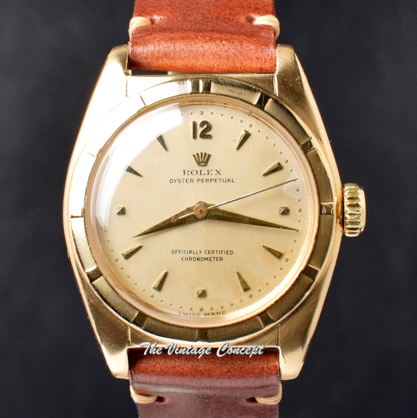 Rolex 18K Yellow Gold Bubbleback 6011 (SOLD)