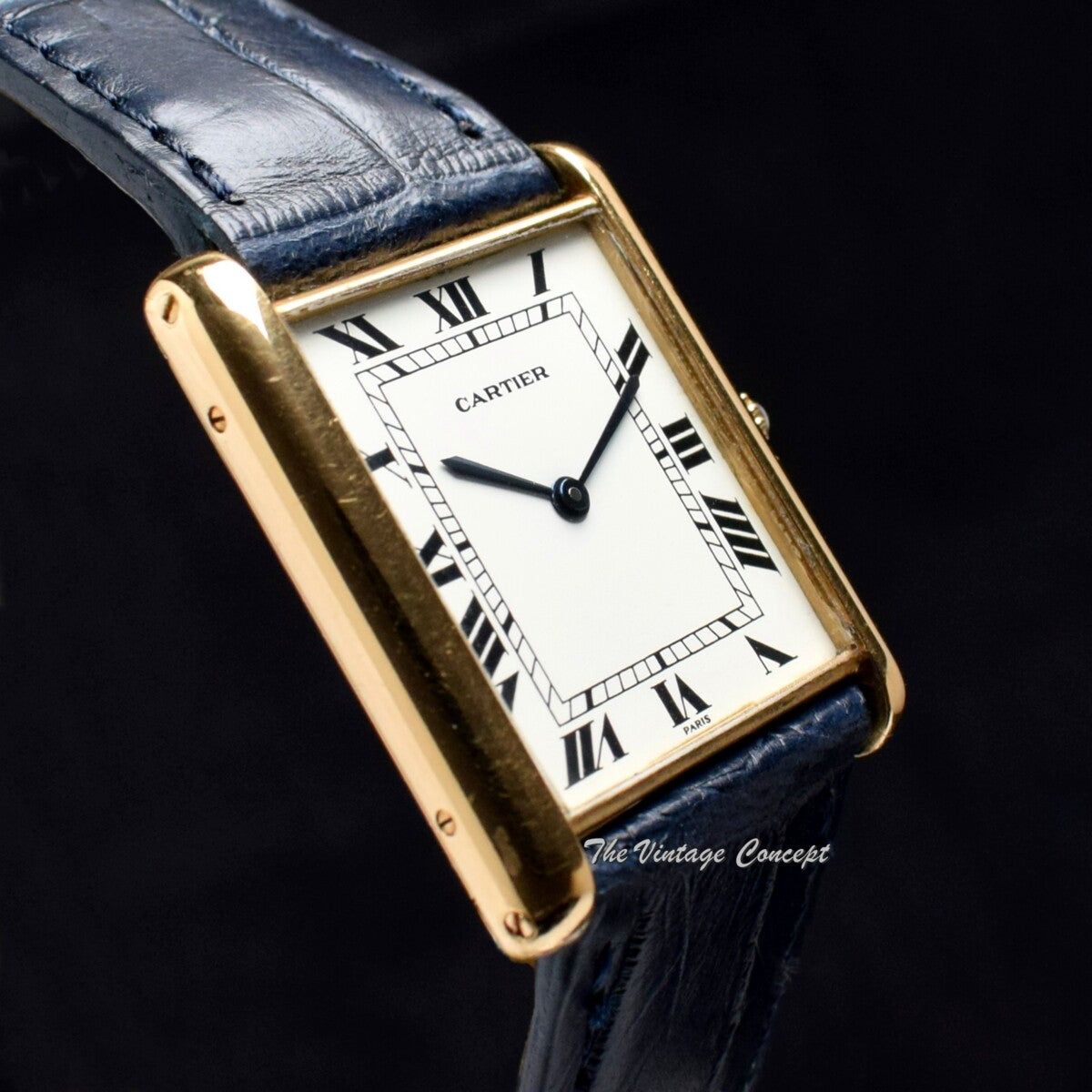 Vintage Cartier 18K YG Jumbo Tank Paris Dial (SOLD)