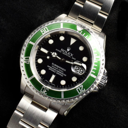 New Old Stock Unworn Rolex Submariner 50th Anniversary 16610LV (Full Set) (SOLD)