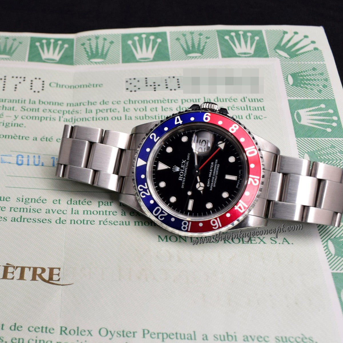 Rolex GMT-Master Pepsi 16700 w/ Original Paper   (SOLD)