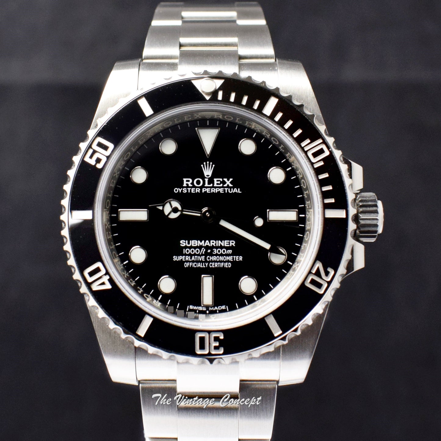 Rolex Submariner No Date 114060 w/ Rolex Guarantee Card  (SOLD)