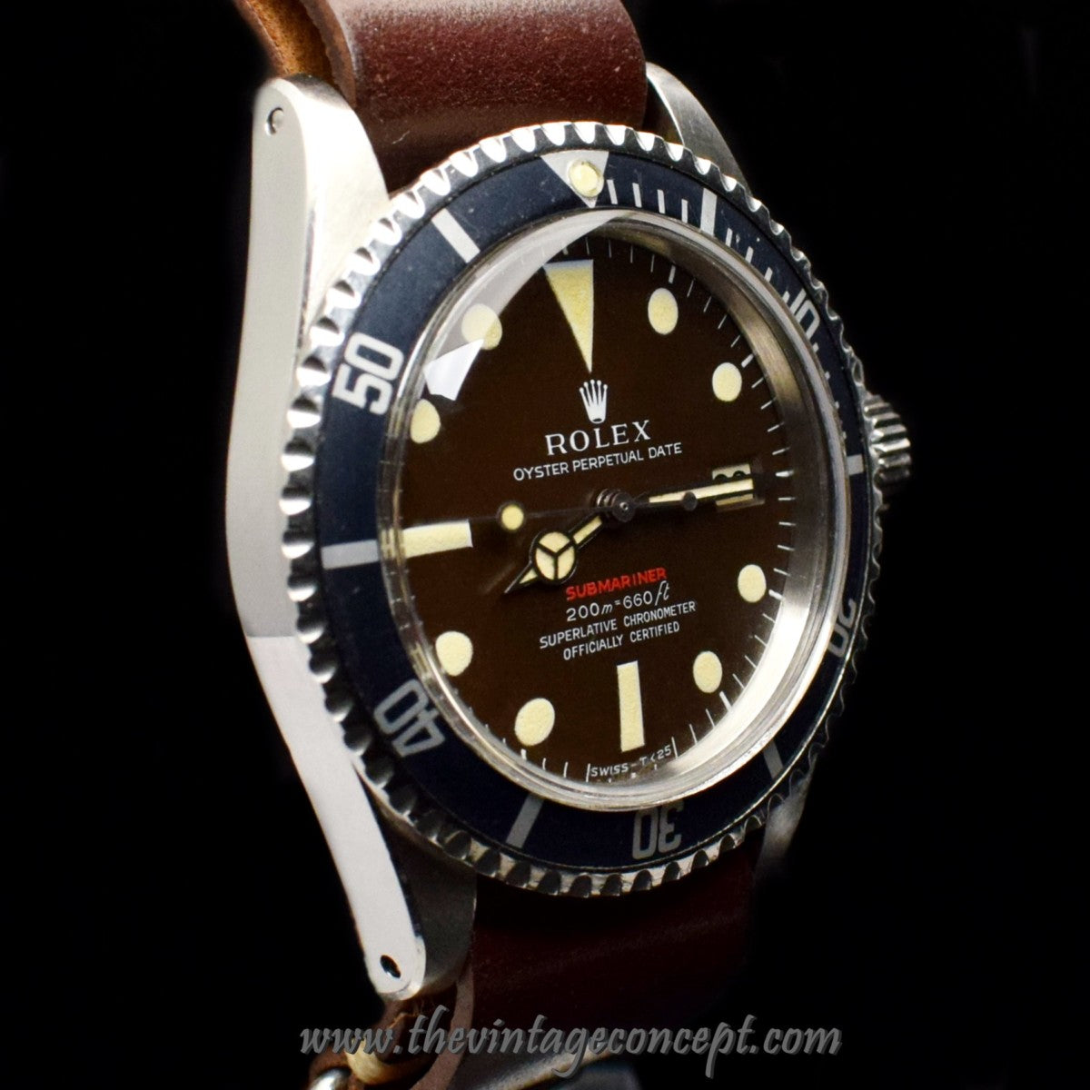 Rolex Submariner Single Red Tropical Dial 1680 (SOLD)